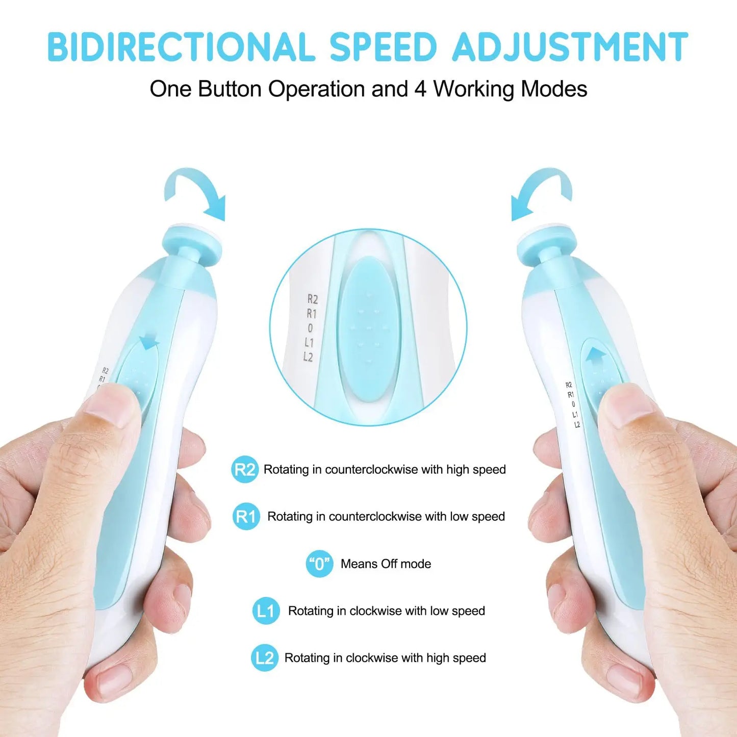 GentleTouch Baby Nail Care Set – Electric Trimmer & Polisher